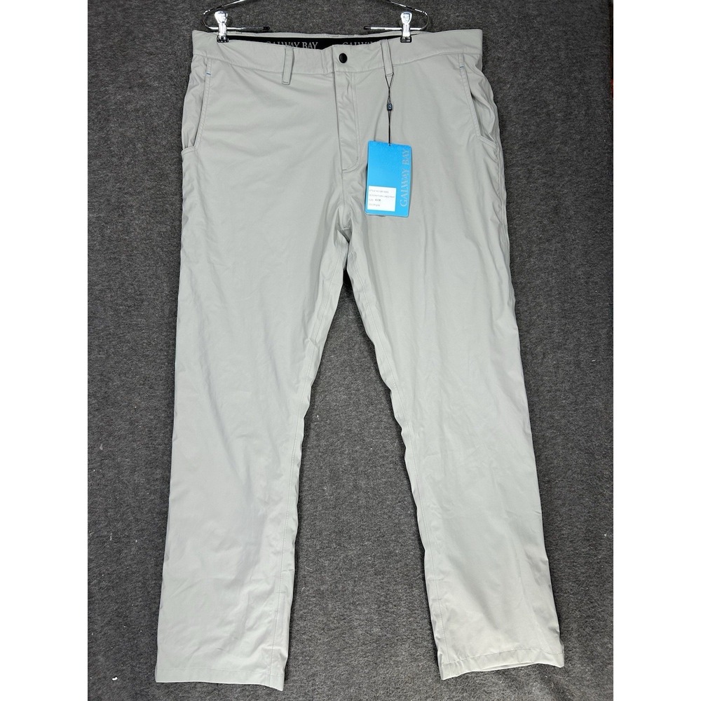 Galway‎ Bay Golf Pants Mens 40x36 (Fits 40x34) Gray All Weather Rain Polartec